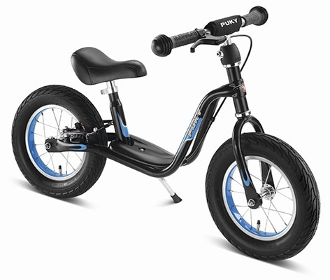 Балансиращо колело със спирачка и степенка PUKY LR XL - черно и синьо