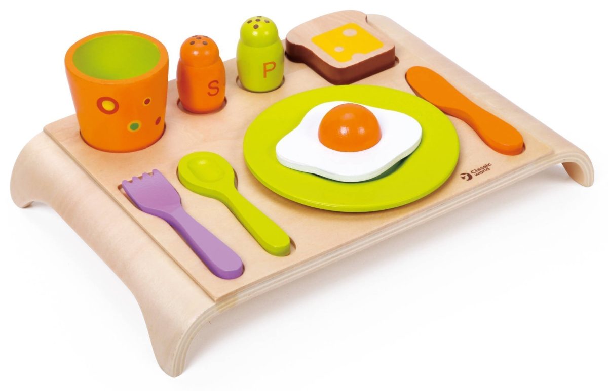 Дървена играчка - Комплект за закуска