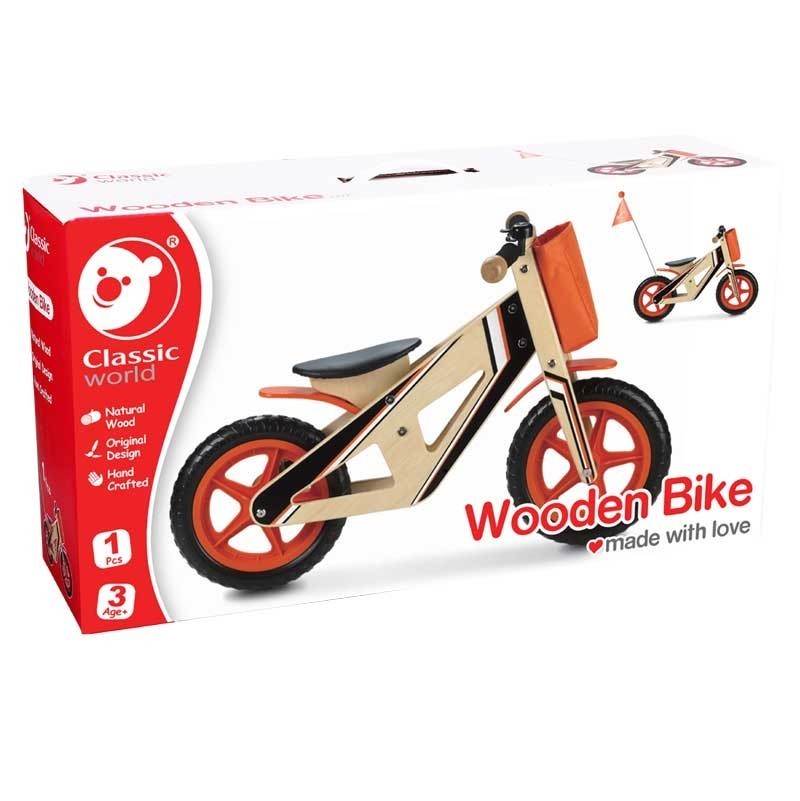 Дървено колело за баланс за деца