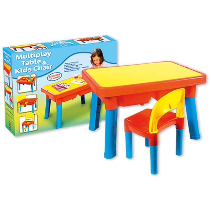 Детска пластмасова маса със стол, Unico