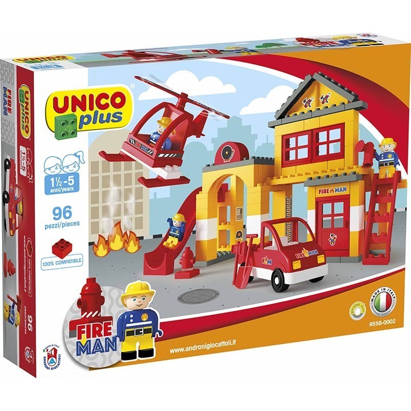 Конструктор за деца - пожарникар, Unico