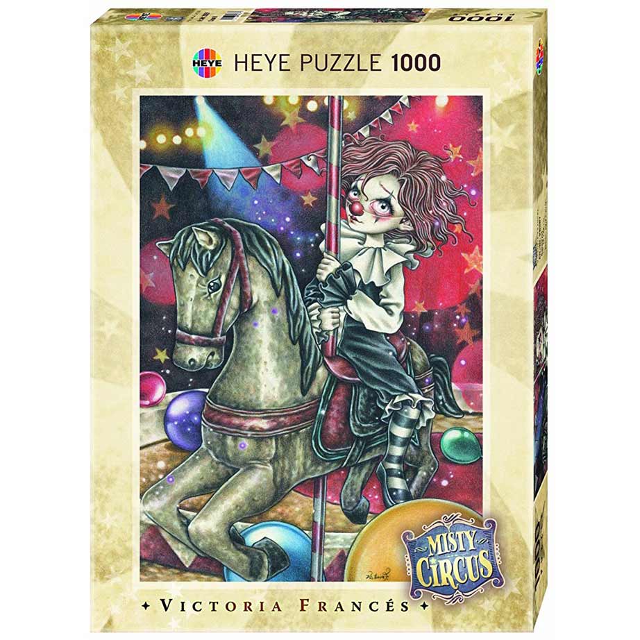Пъзел Heye от 1000 части - Въртележка, серия Мистичния цирк, Виктория Франсес