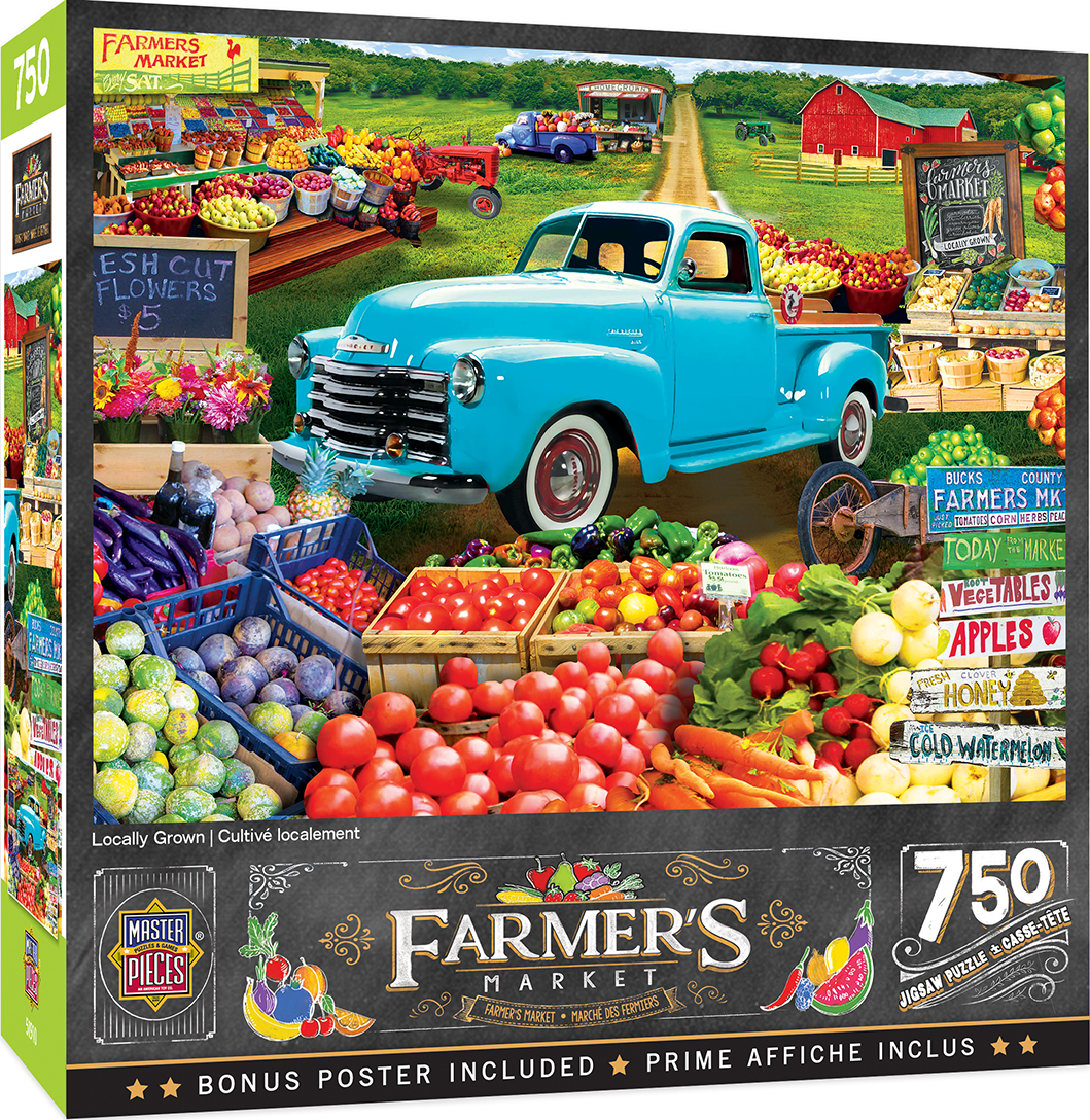 Пъзел Master Pieces от 750 части - Пазар за плодове и зеленчуци