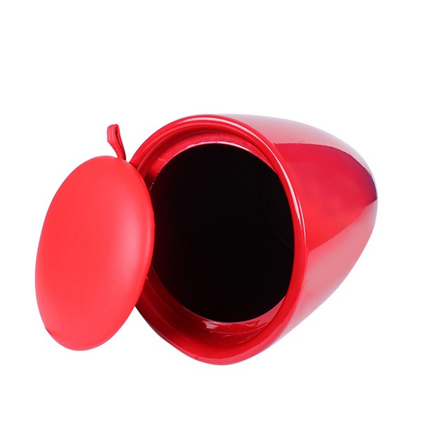 Табуретка Eleganta, ABS пластмасa, кръгла, червена