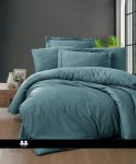 Луксозно спално бельо от сатениран памук- SNAZZY BLUESTONE