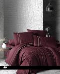 Спално бельо делукс сатен - STRIPE STYLE DARK RED