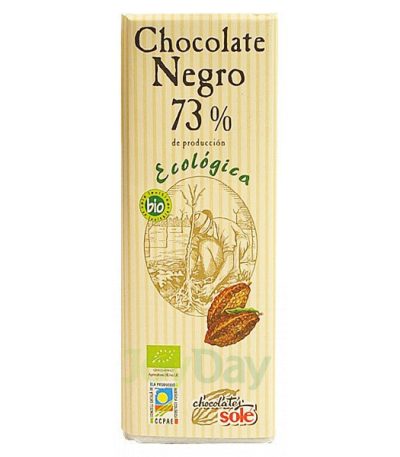 БИО ШОКОЛАД ЧЕРЕН 73% 100 Г - CHOCOLATES SOLE