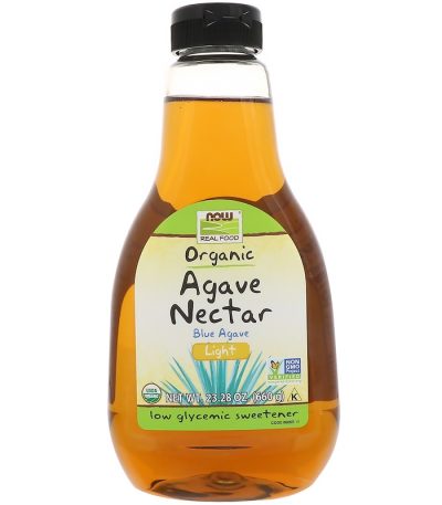 NOW - AGAVE SYRUP LIGHT ORGANIC - 660 ГРАМА