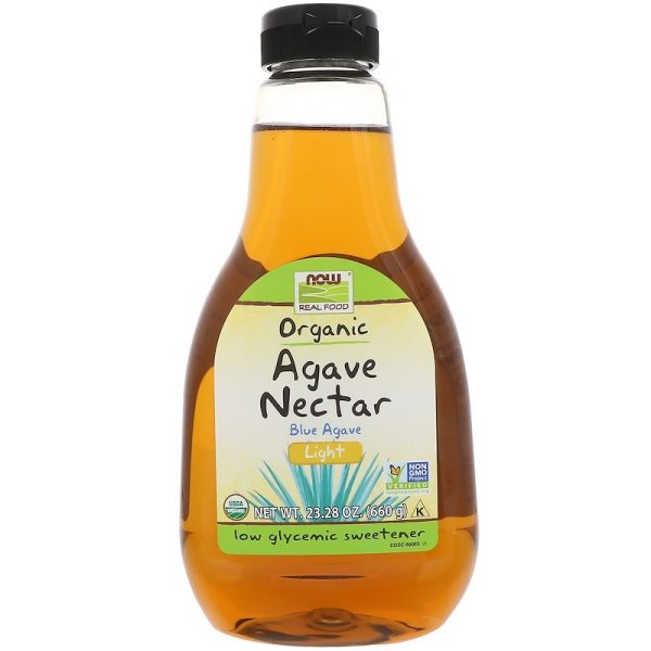 NOW - AGAVE SYRUP LIGHT ORGANIC - 660 ГРАМА