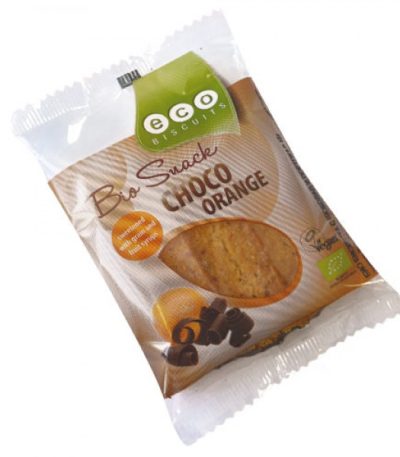 БИО БИСКВИТА ШОКОЛАД С ПОРТОКАЛ 45 Г - ECO BISCUITS