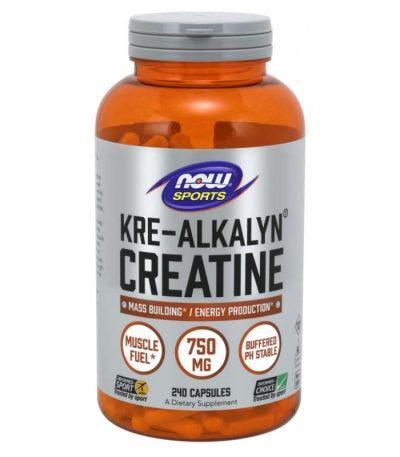 NOW SPORTS - KRE-ALKALYN CREATINE 750 МГ - 240 КАПСУЛИ