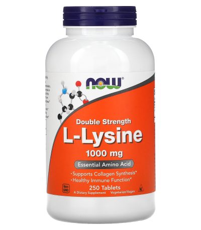 NOW - L-LYSINE 1000 MG - 250 TABLETS