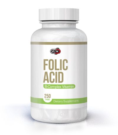 PURE NUTRITION - FOLIC ACID - 800 MCG + B-12 - 250 ТАБЛЕТКИ