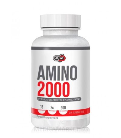 PURE NUTRITION - AMINO 2000 МГ + LEUCINE - 75 TАБЛЕТКИ