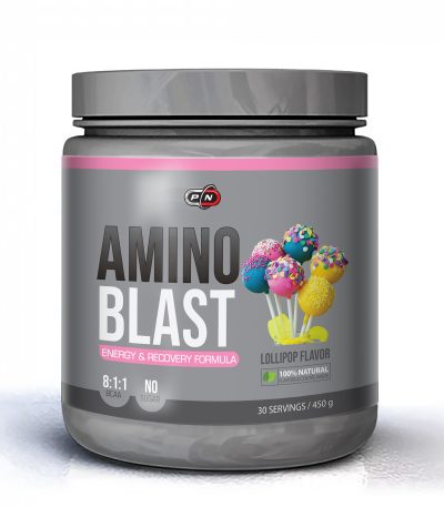 PURE NUTRITION - AMINO BLAST - LOLLIPOP - NATURALLY FLAVORED - 450 Г