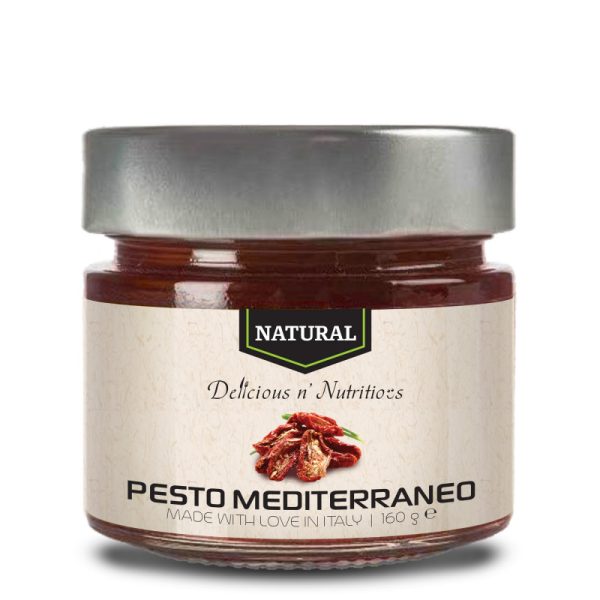 DELICIOUS N' NUTRITIOUS - NATURAL PESTO MEDITERRANEO - 160 G