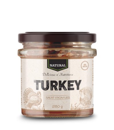 DELICIOUS N' NUTRITIOUS - ПУЕШКО МЕСО В БУРКАН - NATURAL MEAT TURKEY - 280 G