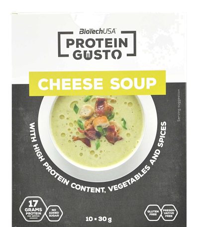 BIOTECH - PROTEIN GUSTO - CHEESE SOUP - 10 PACKS