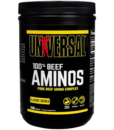 UNIVERSAL - 100% BEEF AMINOS - 200 ТАБЛЕТКИ