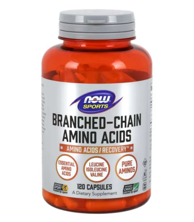 NOW SPORTS - BRANCHED CHAIN AMINO ACIDS 800 МГ - 120 КАПСУЛИ