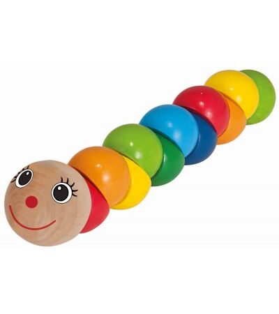 Simba Toys - Дървена играчка Eichhorn - Гъсеница