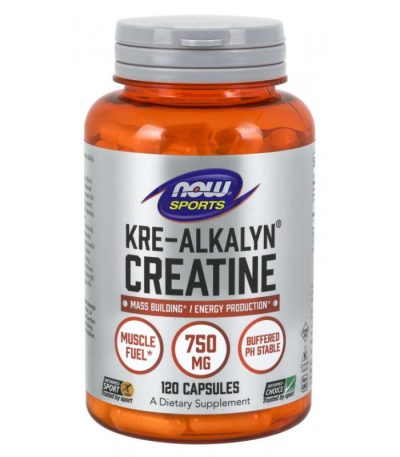 NOW SPORTS - KRE-ALKALYN CREATINE 750 МГ - 120 КАПСУЛИ