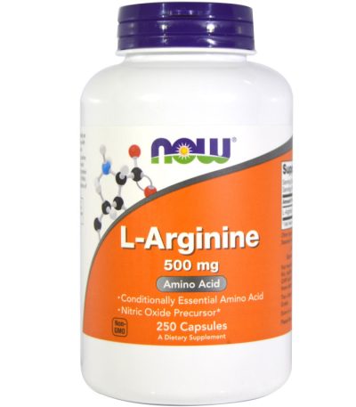 NOW - L-ARGININE 500 МГ - 250 КАПСУЛИ