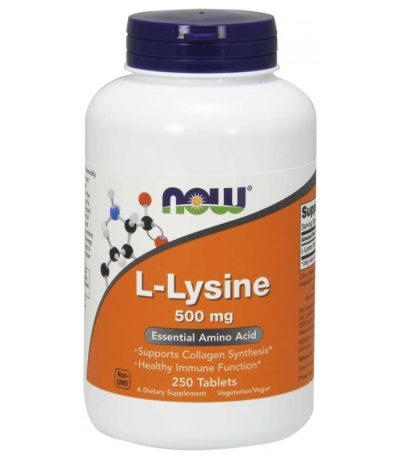 NOW - L-LYSINE 500 МГ - 250 TАБЛЕТКИ