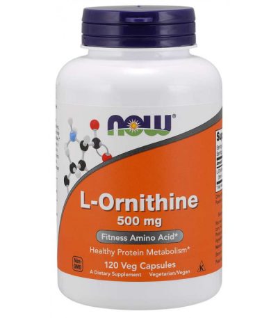 NOW - L-ORNITHINE 500 МГ - 120 КАПСУЛИ