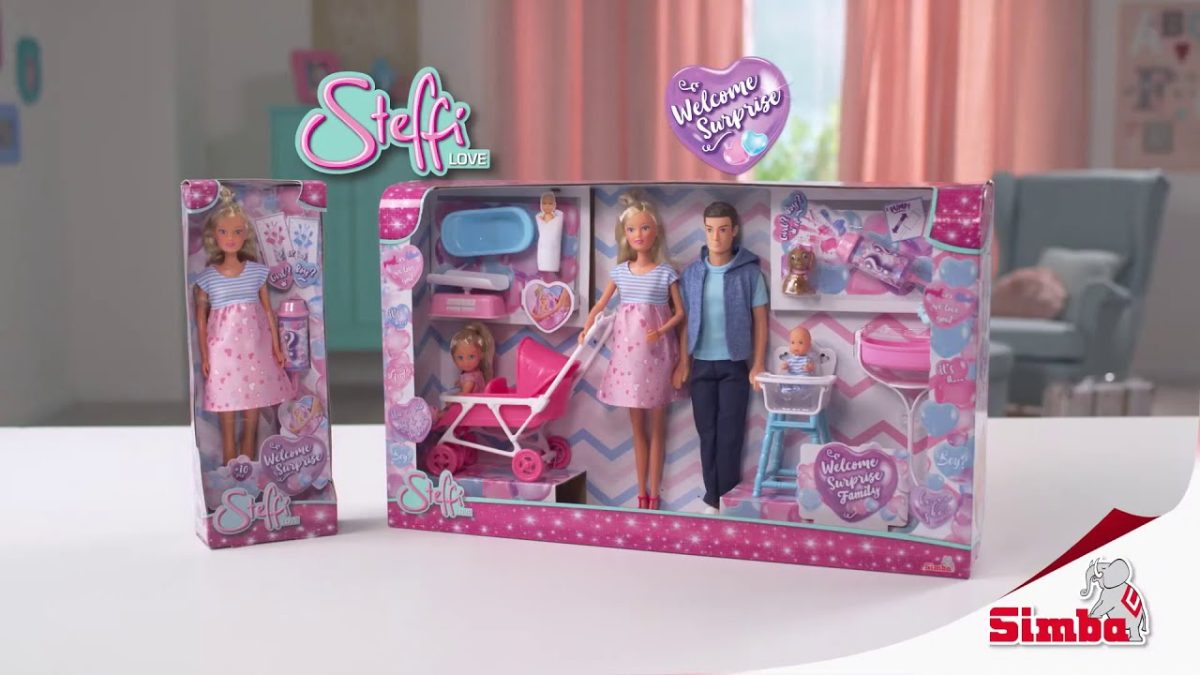 Simba Toys - Кукла Стефи Лав - Бременната Стефи със семейството си - Steffi Love Welcome Surprise Family Set