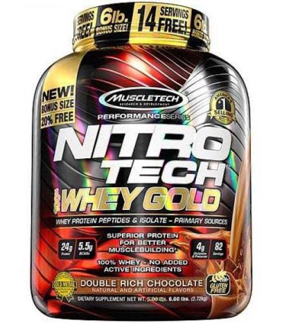 MUSCLETECH - NITROTECH PERFORMANCE WHEY GOLD - 5.5LBS