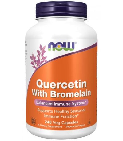 NOW - QUERCETIN + BROMELAIN - 240 КАПСУЛИ