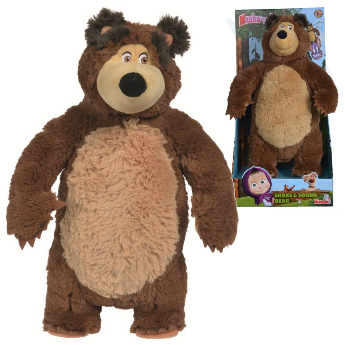 Simba Toys - Masha Shake & Sound Plush Bear